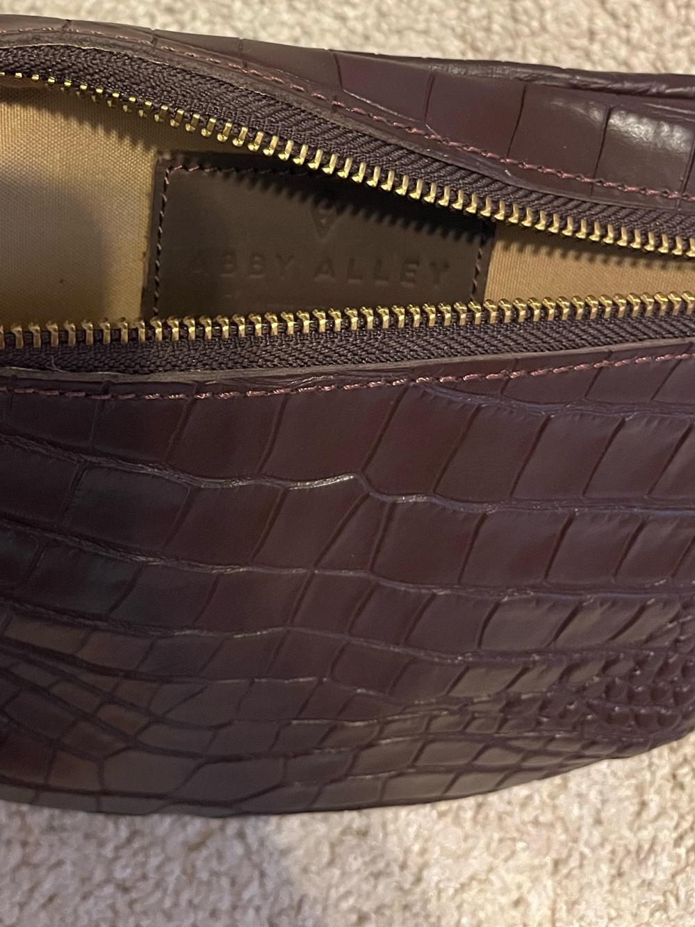 Abby Alley Midi Sling Espresso Croco - Picture 6 of 9